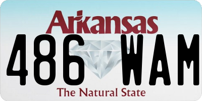AR license plate 486WAM