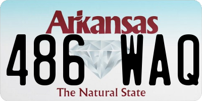 AR license plate 486WAQ
