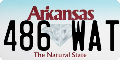 AR license plate 486WAT