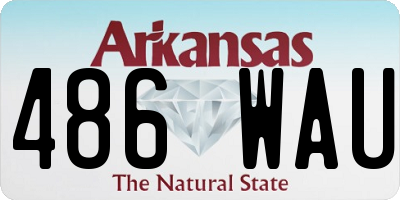 AR license plate 486WAU