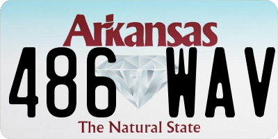 AR license plate 486WAV