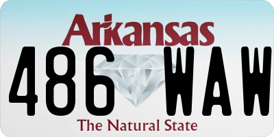 AR license plate 486WAW