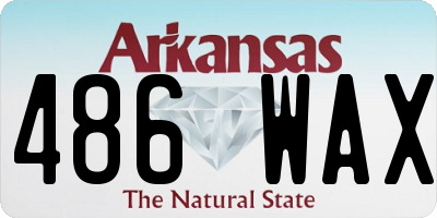 AR license plate 486WAX