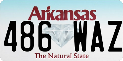AR license plate 486WAZ