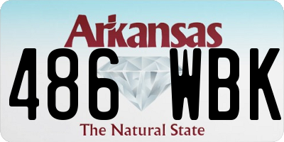 AR license plate 486WBK
