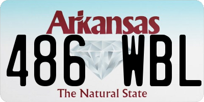 AR license plate 486WBL