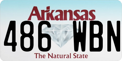 AR license plate 486WBN
