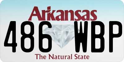AR license plate 486WBP