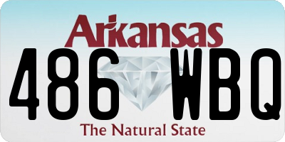 AR license plate 486WBQ