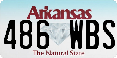 AR license plate 486WBS