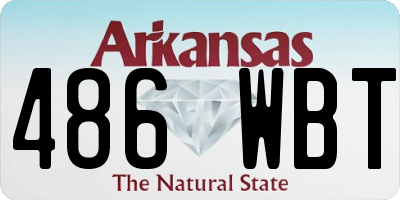 AR license plate 486WBT