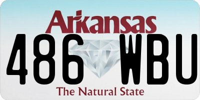 AR license plate 486WBU