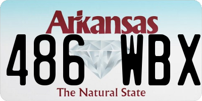 AR license plate 486WBX