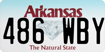 AR license plate 486WBY