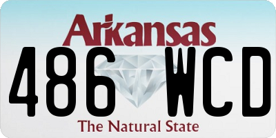 AR license plate 486WCD