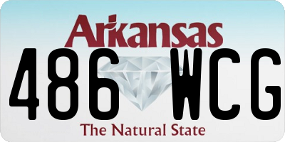 AR license plate 486WCG