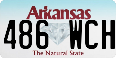 AR license plate 486WCH