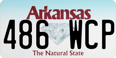 AR license plate 486WCP