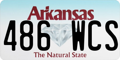 AR license plate 486WCS