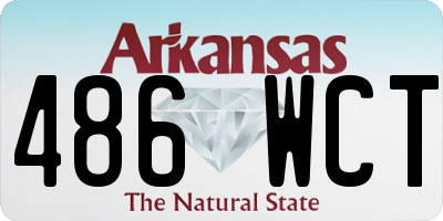 AR license plate 486WCT