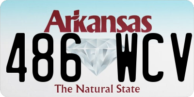AR license plate 486WCV