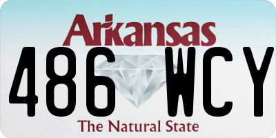 AR license plate 486WCY