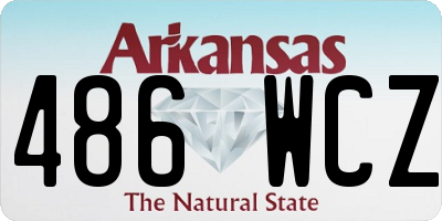 AR license plate 486WCZ