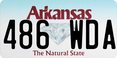 AR license plate 486WDA