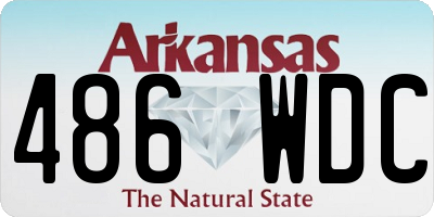 AR license plate 486WDC