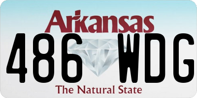 AR license plate 486WDG