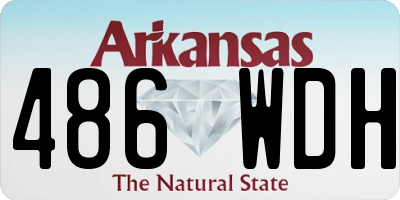 AR license plate 486WDH