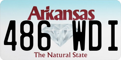 AR license plate 486WDI