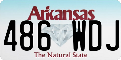 AR license plate 486WDJ