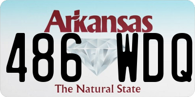 AR license plate 486WDQ