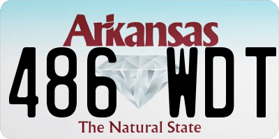 AR license plate 486WDT