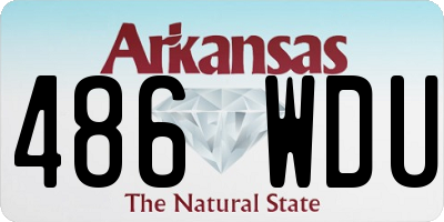 AR license plate 486WDU