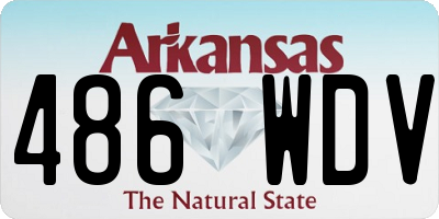 AR license plate 486WDV