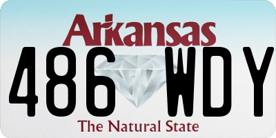 AR license plate 486WDY