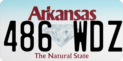 AR license plate 486WDZ