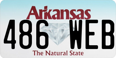 AR license plate 486WEB