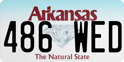 AR license plate 486WED