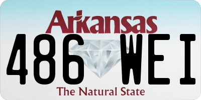 AR license plate 486WEI