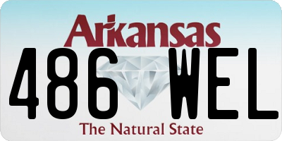 AR license plate 486WEL
