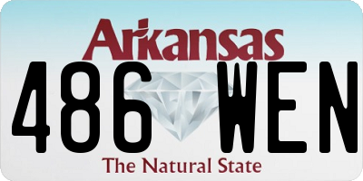 AR license plate 486WEN