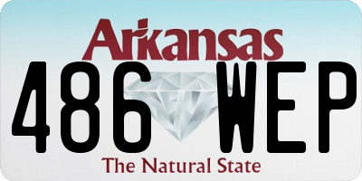 AR license plate 486WEP