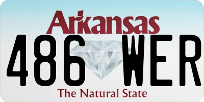 AR license plate 486WER