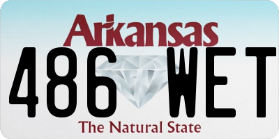 AR license plate 486WET