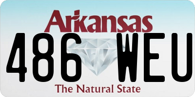 AR license plate 486WEU