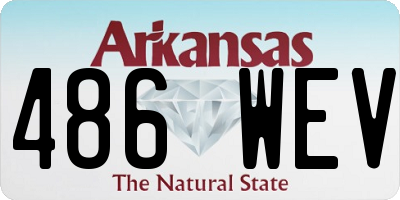AR license plate 486WEV