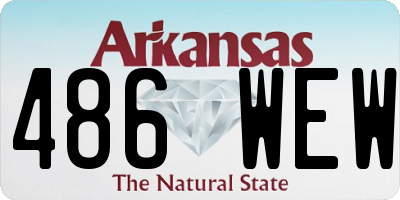 AR license plate 486WEW